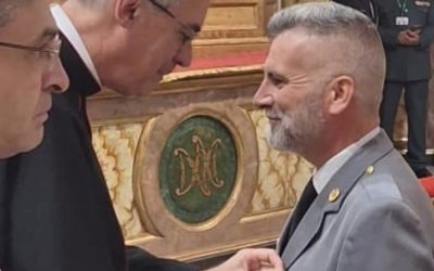 Capelão Fernando Monteiro condecorado com a Cruz Fidélitas pelo Arcebispo Castrense de Espanha em Madrid